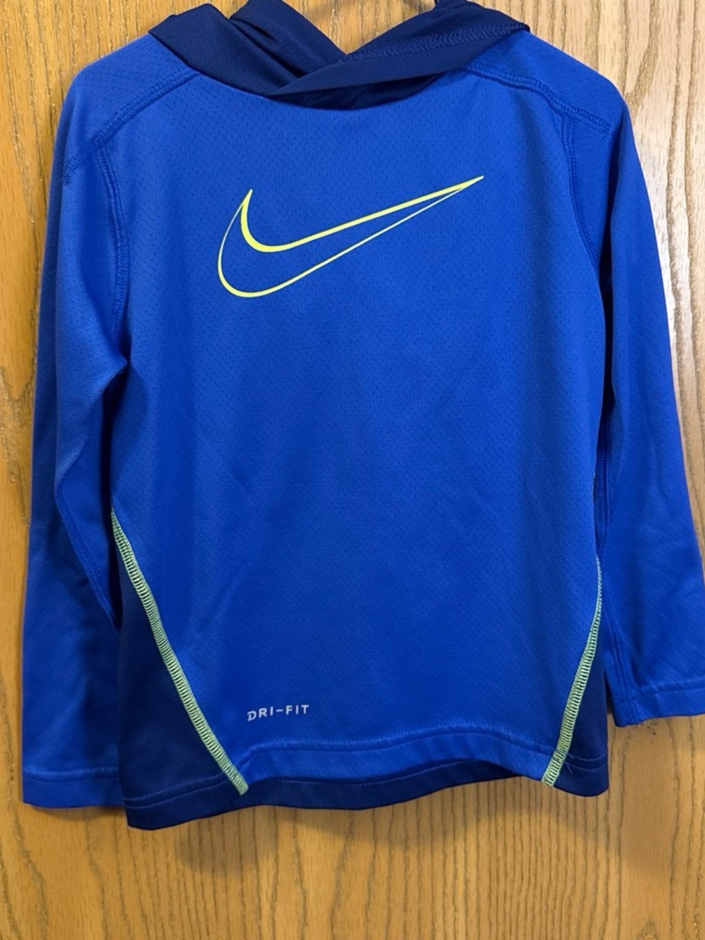 Nike Royal Blue Dri-FIT Top with White Swoosh